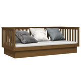 Day Bed without Mattress Honey Brown 100x200 cm Solid Wood Pine 821572