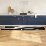 Kitchen Rug Black 300 x 60 cm Velvet 42013421