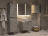 Bathroom Cabinet Set 5 pcs Concrete Grey Engineered Wood 3407306