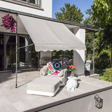 ZNTS HI Mobile Awning 200x120 cm Grey 435293