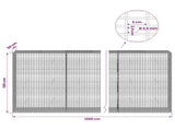 Gabion with 3.5 mm Wire and 5x2.5 cm Mesh 1200x50x150 cm 3461898