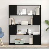 TV Cabinet Set Black Oak 100 x 24 x 124.5 cm Engineered Wood 862697