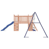 Outdoor Playset Natural Wood/Blue Solid douglas wood Large 3155931