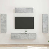 TV Cabinet 5 pcs Concrete Grey 3409171