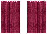 Velvet Curtains 2 pcs Wine Red 260 x 140 cm Velvet 4107647