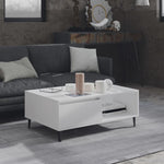 Coffee Table White 90x60x35 cm Engineered Wood 806004