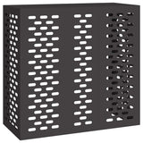 Air Conditioner Cover Black 110 x 50 x 105 cm Steel 865911