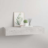 330265 Wall-mounted Drawer Shelf Concrete Grey 60x23,5x10cm MDF