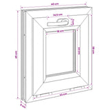 Basement Window Internal Colour White RISOR 40 x 45 cm 42047792