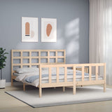 Bed Frame without Mattress 160x200 cm Solid Wood Pine 3192111