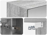 Bathroom Mirror Cabinet Grey Sonoma 70 x 14.5 x 70 cm 889092