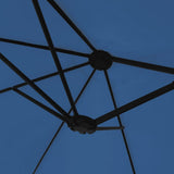 Garden Parasol Azure Blue, Dark Grey Polyester, Powder-Coated Iron 362952