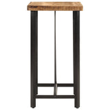 ZNTS Bar Table 55x55x107 cm Solid Wood Mango and Iron 356380