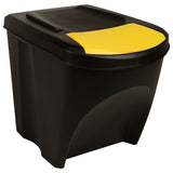 Stackable Dustbins 3 pcs Anthracite 75 L 316184