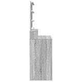 Dressing Table with LED Grey Sonoma 80x41x144.5 cm 848183