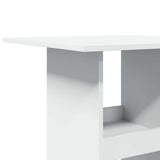 Bar Table with Storage White 60x60x102 cm Engineered Wood 854328