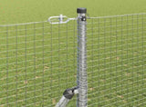 Welded Wire Fence Ground Fix 10 x 1.5 m Galvanised Steel Silver 3351586