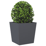 Garden Planters Anthracite 2 pcs 50x50x50 cm Steel 851071