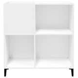 Record Cabinet White 84.5x38x89 cm Engineered Wood 831997