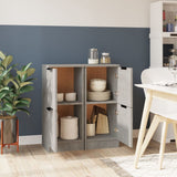 Sideboards 2 pcs Concrete Grey 30x30x70 cm Engineered Wood 811178