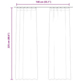 Blackout Curtains 2 pcs with Hooks Velvet Cream 140x225 cm 134517