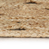 Handmade Rug Braided Jute 210 cm 343615