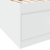 Daybed with Drawers without Mattress White 90x200 cm 3280244
