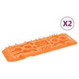 Traction Boards 2 pcs Orange 107x31x7 cm Nylon 210772