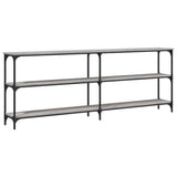Console Table Grey Sonoma 200x29x75 cm Engineered Wood 834113