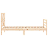 Bed Frame without Mattress Small Single Solid Wood 3194336