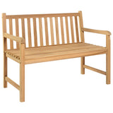 Garden Bench Natural Teak Solid Teak Wood Medium Durable 316622