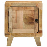 Bedside Cabinet 2 pcs 40x32x46 cm Solid Wood Rough Mango 4104508