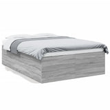 Bed Frame without Mattress Grey Sonoma 120x190 cm Small Double 3280956