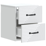 Wall-Mounted Bedside Cabinet 2 pcs White 34.5 x 33 x 40 cm 898636