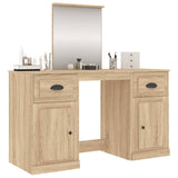 Dressing Table with Mirror Sonoma Oak 130x50x132.5 cm 3185338