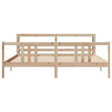 Bed Frame with Headboard without Mattress 180x200 cm Super King 3305975