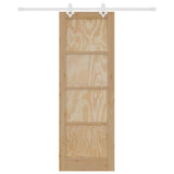 Sliding Door Brown 73.5 x 211 cm Solid Pine Wood 3333552