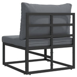 Outdoor Furniture Black and Anthracite 70 x 71.5 x 71 cm Metal 42008021