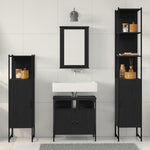Bathroom Furniture Set 4 pcs Black oak 33 x 33 x 185.5 cm 3334427