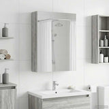 Bathroom Mirror Cabinet Grey Sonoma 50 x 14.5 x 70 cm 889044