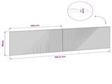 Wall-Mounted Headboard HAARLEM High Gloss White Engineered Wood 896929