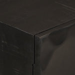 Sideboard Black 55x30x76 cm Solid Wood Mango and Iron 372005