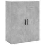Highboard Concrete Grey 69.5x34x180 cm Engineered Wood 3195911