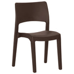 Garden Chairs 2 pcs Mocha Polypropylene 317727