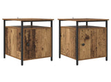 Bedside Cabinet 2 pcs Old Wood 40 x 42 x 60cm Engineered Wood 881807