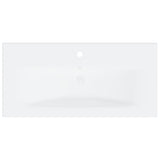 ZNTS Bathroom Furniture Set High Gloss White Engineered Wood 3071429