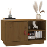 TV Cabinet Honey Brown 70x34x40 cm Solid Wood Pine 818238
