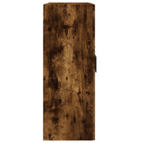 Wall Mounted Cabinet Smoked Oak 69.5x34x90 cm Engineered Wood 830393