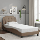 Bed Frame without Mattress "Zadar" Cappuccino 90x200 cm Faux Leather 3208160