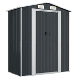 Garden Shed Anthracite 192x108x223 cm Galvanised Steel 319271